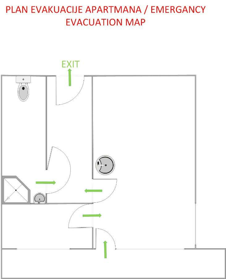 Studio Apartman Tirkiz Zagreb Eksteriør billede